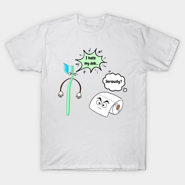 i-hate-my-job T-Shirt by Space Monkeys NFT